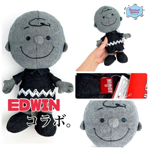 チャーリー・ブラウン×EDWINぬいぐるみがハイセンス、まさにデニム時代