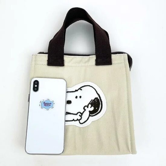 Snoopy's Relaxed Wappen Lunch Tote Bag