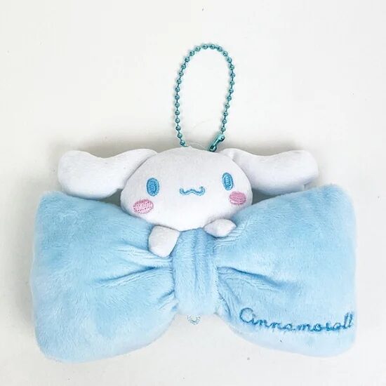 Sanrio ribbon plush keychain