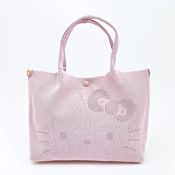 Hello Kitty Knit Tote Bag
Milky Pink Color